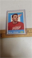 1959-60 Topps Norm Ullman Hockey Card