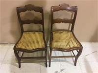 SET OF MATCHING CANE CHAIRS