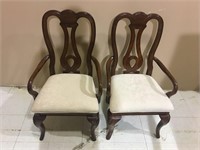 SET OF MATCHING QUEEN ANNE STYLE CHAIRS