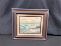 W.Stone signed painting, oil on wood 8”x10”