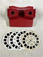 Vintage GAF Red View Master With 4 Different