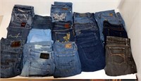 16 Pairs of Clean Women's Jeans