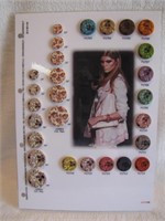Card of Beautiful Designer Buttons from Button