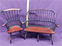 15 1/2" Chair and Bench Decor / Doll