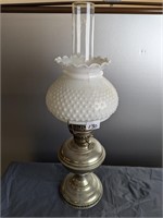 Aladdin No. 5 Oil  Lamp with Hobnail Shade