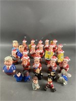 Vintage Rubber Santa Presidential Squeak Toys