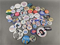 50 Vintage & Contemporary Political Pins & More!