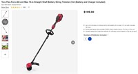 Toro 60V String Trimmer 51831