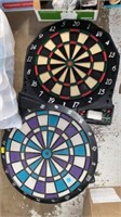 Pair of plastic tip dart boards
