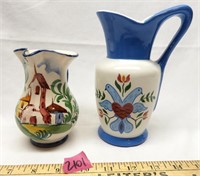 Hand Painted Creamer from Italy, Dutch Pitcher