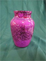 Purple glass vase - Nielsen Nisley '96 - #677 - 8"