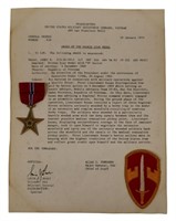 1970 Bronze Star Medal & Citation