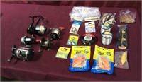 5 Used Fishing Reels & Fishing Accessories