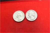 Lot Of 2 Silver Quarters
