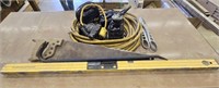 Level, Air Hose, Saw, Sander, Crowbar & More