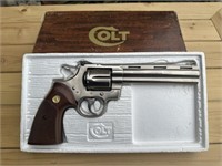 Colt Python- Electroless Nickel -6" Boxed 357 Cal.