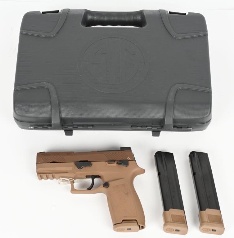 SIG SAUER P320 M18 SEMI AUTO PISTOL WITH CASE