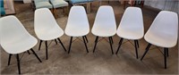 Modern style chairs, white