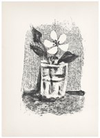 Pablo Picasso "Fleurs dans un verre" original lith