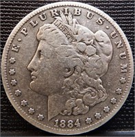 1884-S Morgan Silver Dollar - Coin