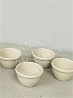 4 Medalta pottery cereal bowls