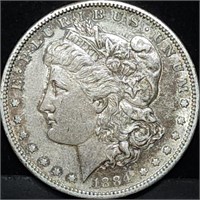 1884-S Morgan Silver Dollar, High Grade Key Date
