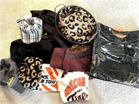 Winter Gear Hats Scarves Purse Bag