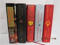Collection of 5 hardcover books by Diana Gabaldon