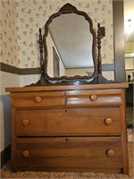 Antique Dresser w /Mirror