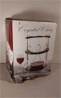 Crystal Clear 8pc Wine Set Appears Unused