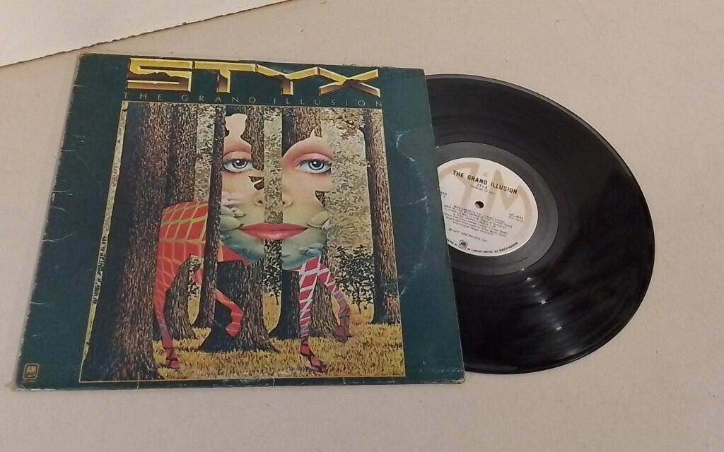 1977 Styx The Grand Illusion LP Record