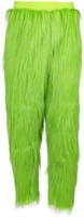 (M - green) Green Furry Pants Adults Green Furry