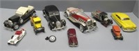 Vintage scale model cars including a Citroen 1/18