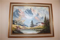 Signed Oil on Canvas 18x14 + 2 more Framed Pic`s