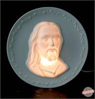 Porcelain 'Watching Jesus' Lamp