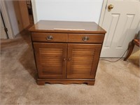 Small wooden cabinet with drawer.  Approximately
