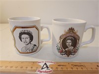 Two Queen Elizabeth Mugs