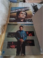 Group of 2 Merle Haggard albums they look clean