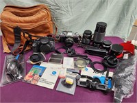 Minotaur XG-M 35 mm camera, Canon EOS camera, 4