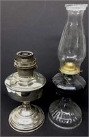 (2) Vintage Oil Hurricane Lanterns