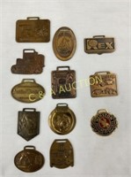 EARLY COLLECTION FOBS CAT, IH, WINSTON,ETC