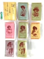 13 Vtg. Old Mill Cigarette Ribbons Actress Series