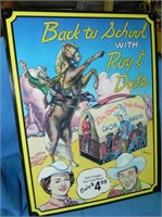 1991 Repro Advertising Lunchbox Metal Sign