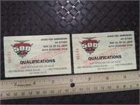 Indy 500 1999 Complimentary Qualifications