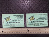 Indy 500 1996 Complimentary Qualifications