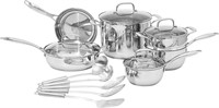 Amazon Basics Stainless Steel 15-Piece Cookware S