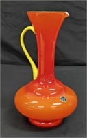 Blown Glass Ewer Made In Italy