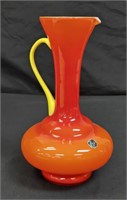 Blown Glass Ewer Made In Italy