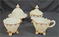 Dugan Ivory Diamond D (4) Pc Table Set