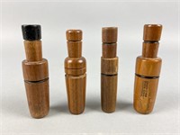 4 Calls, 1 cajun goose call, 2 cajun duck calls,